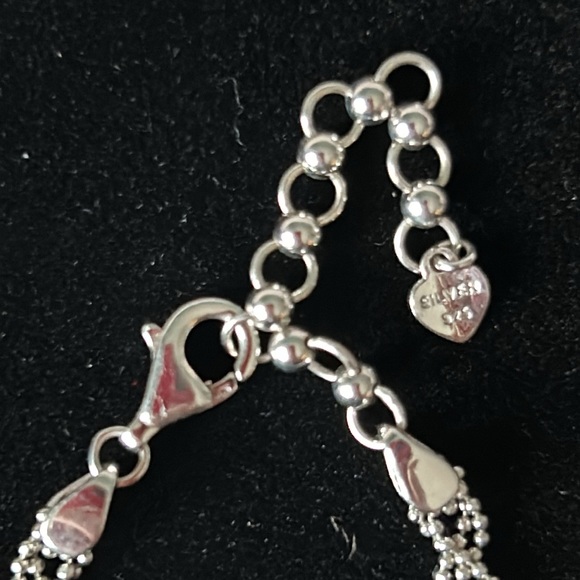 NWOT Sterling Silver Woven V Necklace - Picture 4 of 7